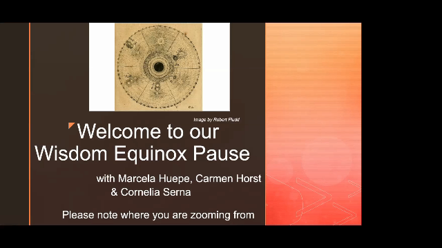 WISDOM COMMUNITY EQUINOX PAUSE – SEPT 2022 -Event Recording