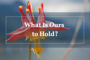 What Is Ours to Hold?